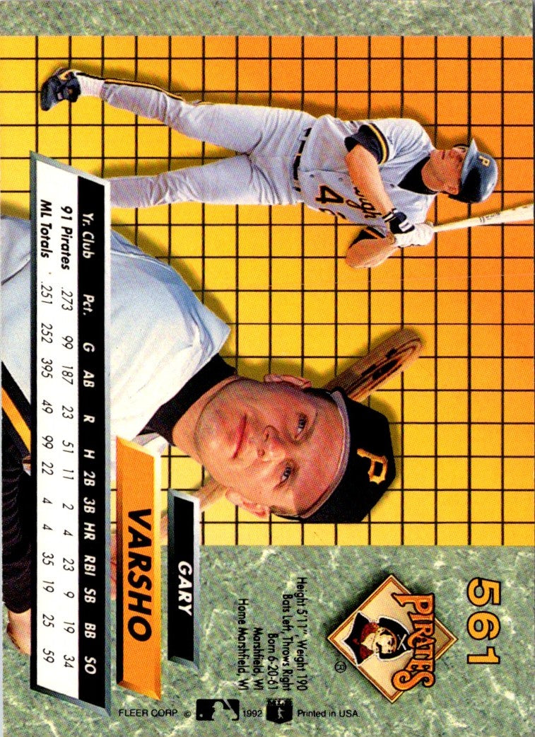 1992 Ultra Gary Varsho