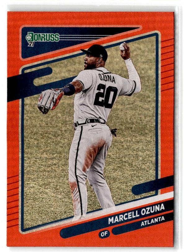 2021 Donruss Holo Red Marcell Ozuna #64