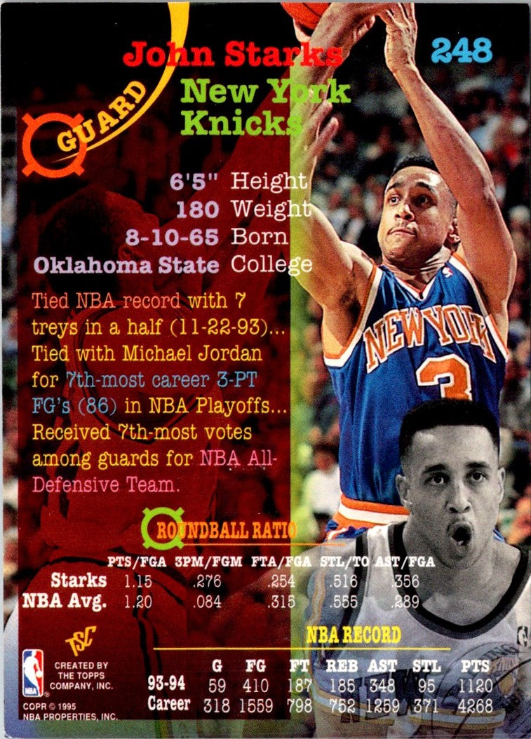 1994 Stadium Club John Starks