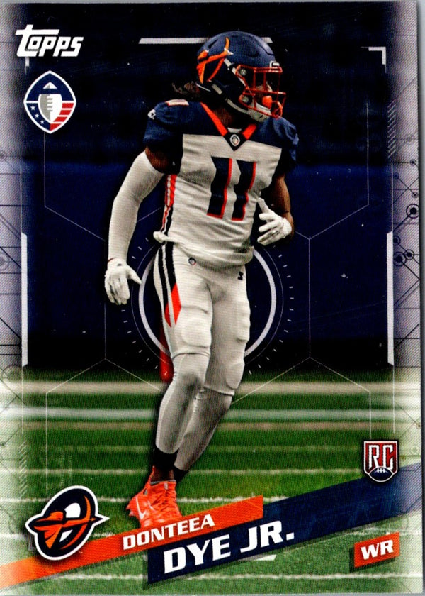 2019 Topps AAF Donteea Dye #39 Rookie