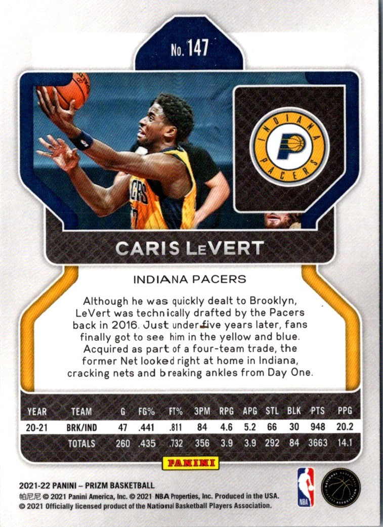 2021 Panini Prizm Blue Caris LeVert