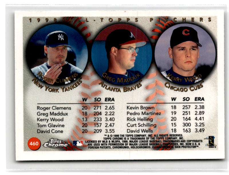 1999 Topps Chrome Roger Clemens