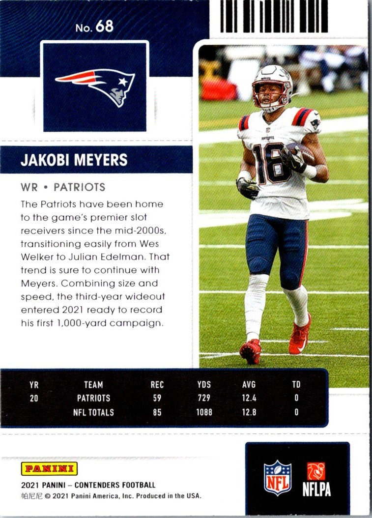 2021 Panini Contenders Jakobi Meyers