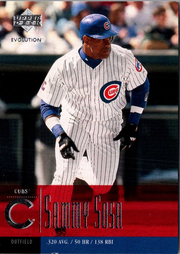 2001 Upper Deck Evolution Sammy Sosa #56