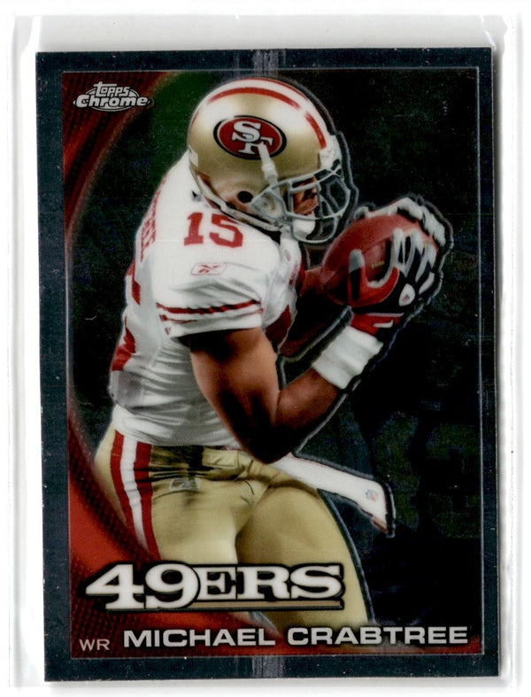 2010 Topps Chrome Michael Crabtree #C128