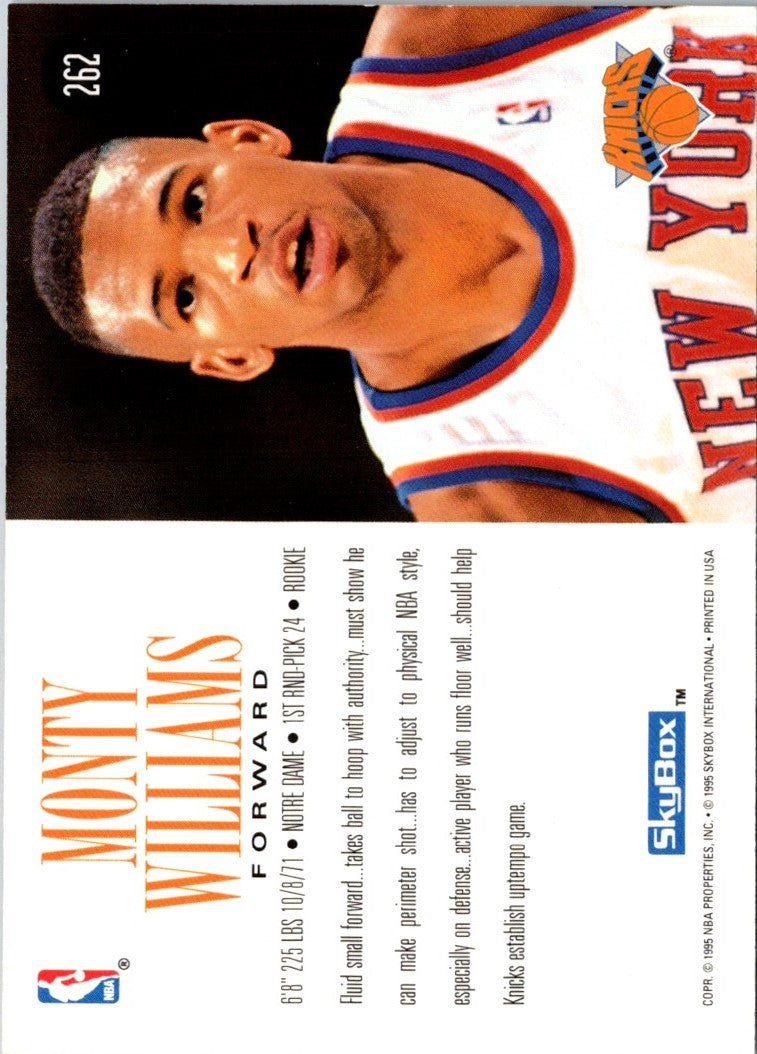 1994 SkyBox Monty Williams