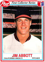 1990 Post Cereal Jim Abbott #13