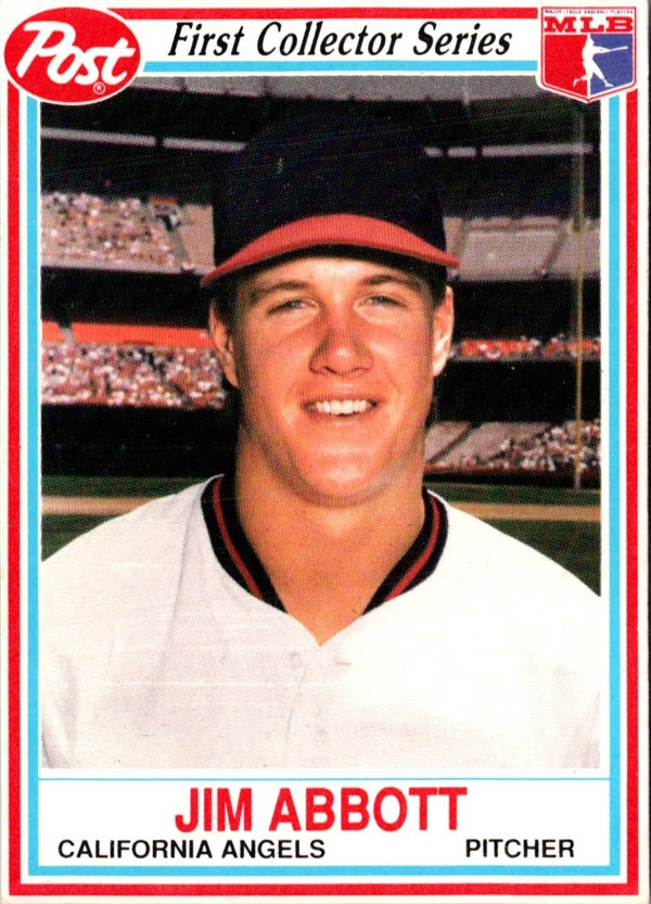 1990 Post Cereal Jim Abbott #13