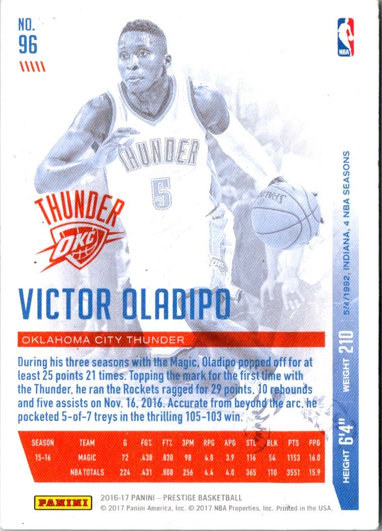 2016 Panini Prestige Victor Oladipo