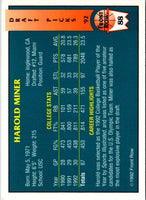1992 Front Row Draft Picks Harold Miner #88