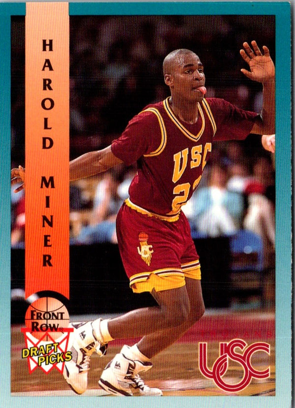 1992 Front Row Draft Picks Harold Miner #88
