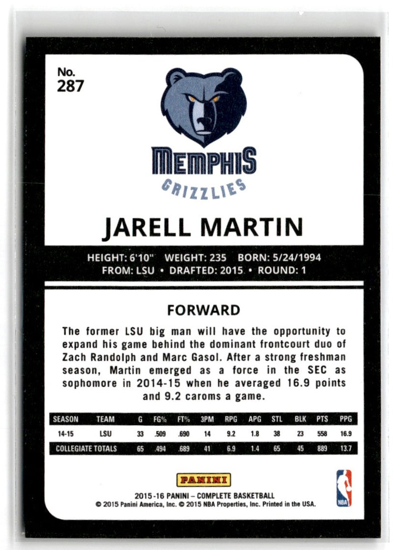 2015 Panini Complete Silver Jarell Martin