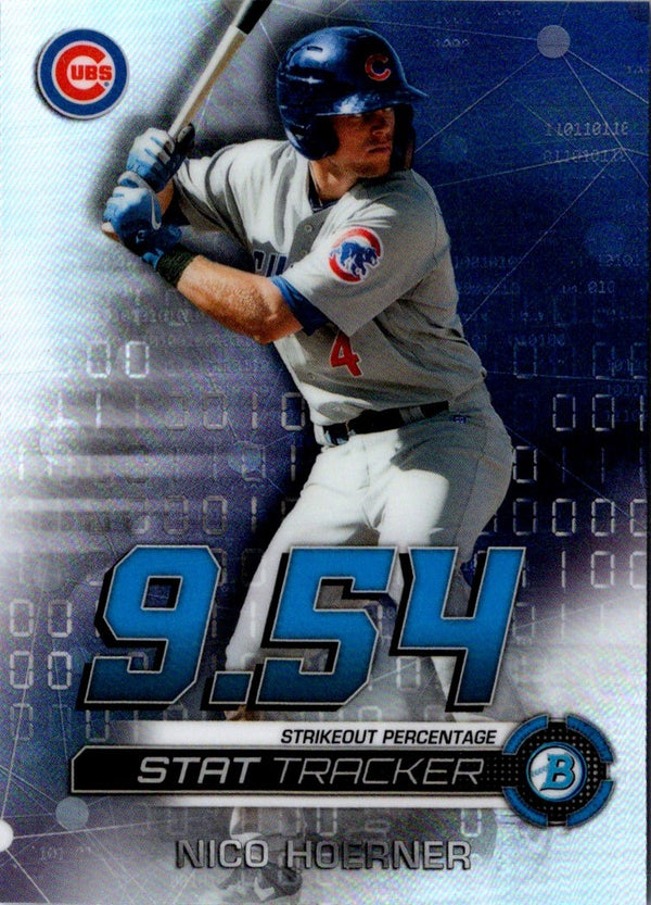 2019 Bowman Chrome Stat Tracker Nico Hoerner #ST-NH