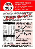 1991 Topps Milt Bolling #280