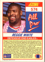 1990 Score Reggie White #574