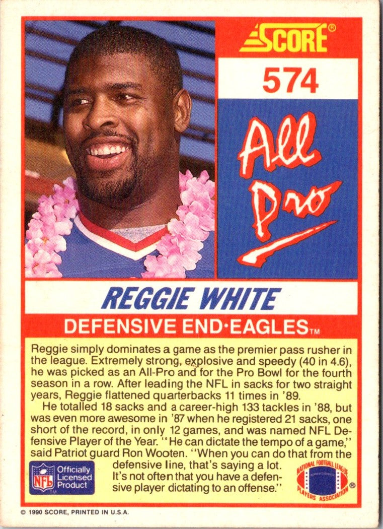 1990 Score Reggie White