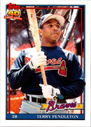 1991 Topps Traded Terry Pendleton