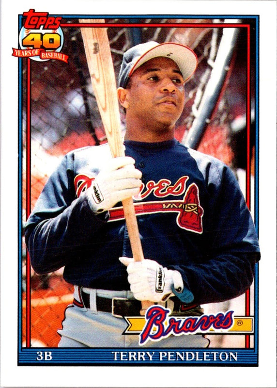 1991 Topps Traded Terry Pendleton #90T