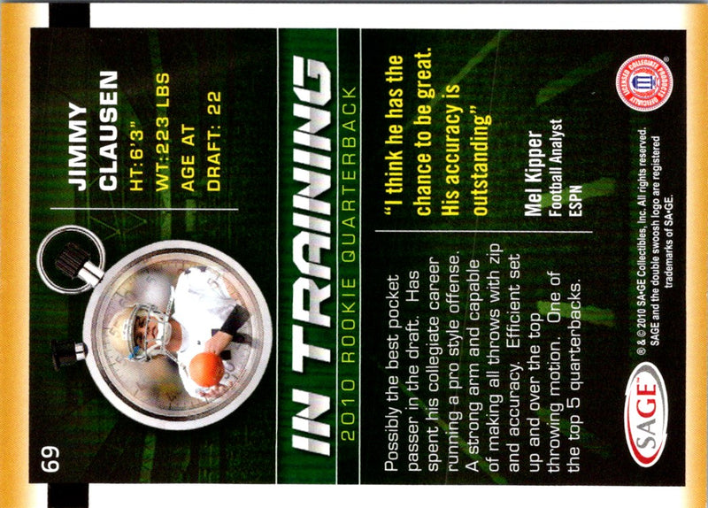 2010 SAGE HIT Jimmy Clausen
