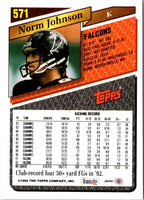 1993 Topps Norm Johnson #571