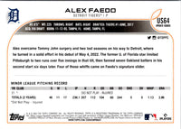 2022 Topps Update Alex Faedo #US64 Rookie