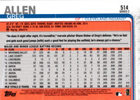 2019 Topps Greg Allen #514