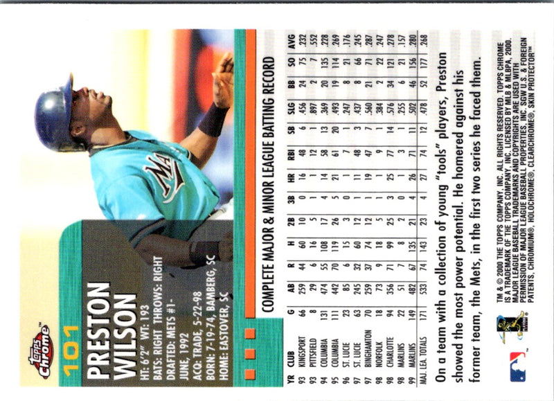 2000 Topps Preston Wilson