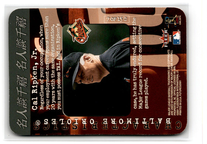 2001 Fleer Cal Ripken Jr.