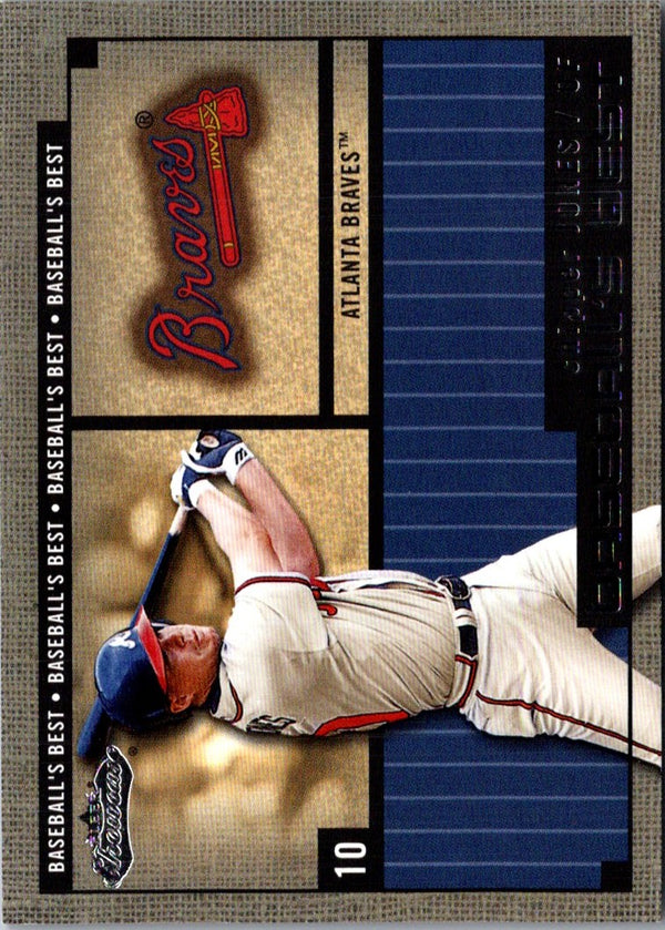 2002 Playoff Absolute Memorabilia Signing Bonus Entry Cards Chipper Jones #1