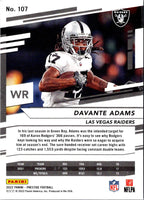 2022 Panini Prestige Davante Adams #107