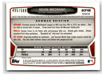 2013 Bowman Chrome Prospects Refractors Kevin Medrano #BCP108 /500 Refractor