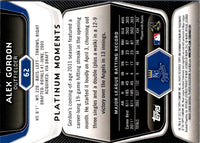 2012 Bowman Platinum Alex Gordon #62