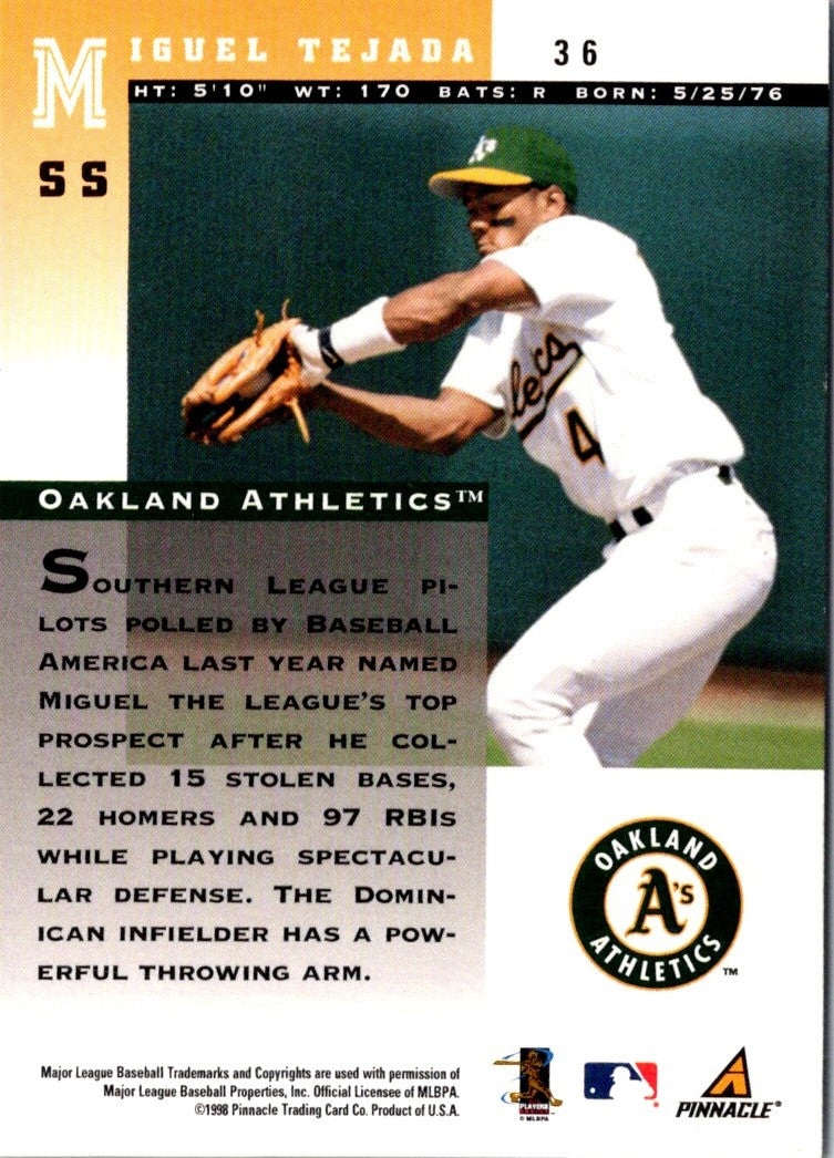 1998 SP Top Prospects Miguel Tejada