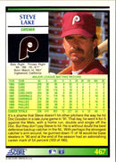 1992 Score Steve Lake