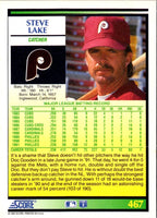 1992 Score Steve Lake #467