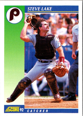 1992 Score Steve Lake #467