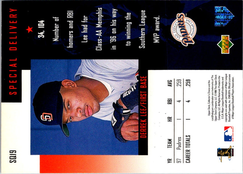 1998 Collector's Choice StarQuest Derrek Lee