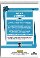 2021 Donruss Optic Dane Dunning #75 Rookie