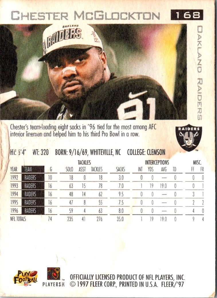 1997 Fleer Chester McGlockton