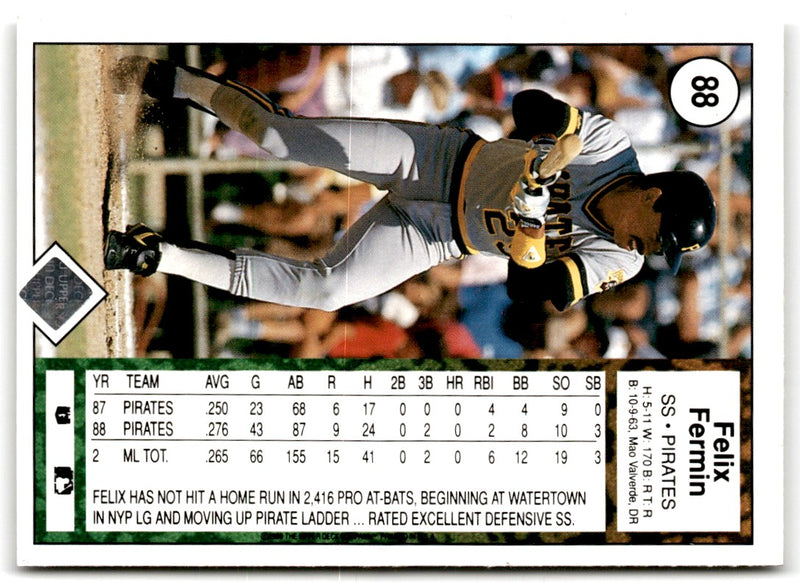 1988 CMC Triple A All-Stars Felix Fermin