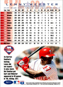 1996 Fleer Lenny Webster