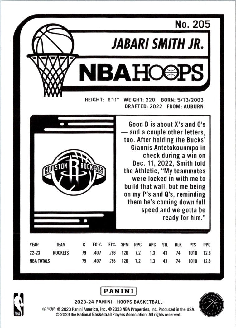 2023 Hoops Red Backs Jabari Smith Jr.