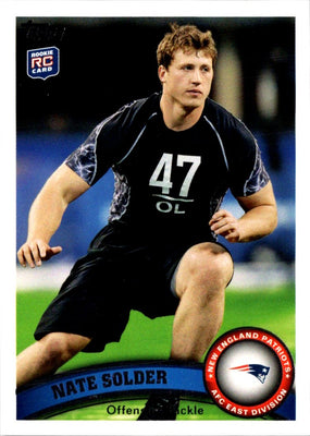 2011 Topps Nate Solder #212 Rookie