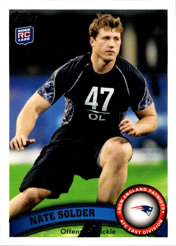 2011 Topps Nate Solder #212 Rookie