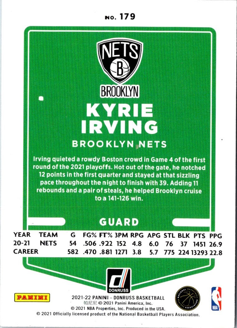 2021 Donruss Kyrie Irving