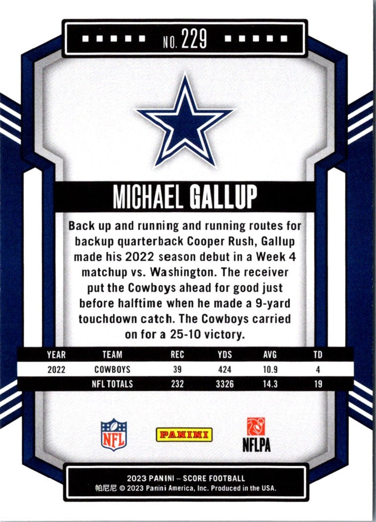 2023 Score Michael Gallup