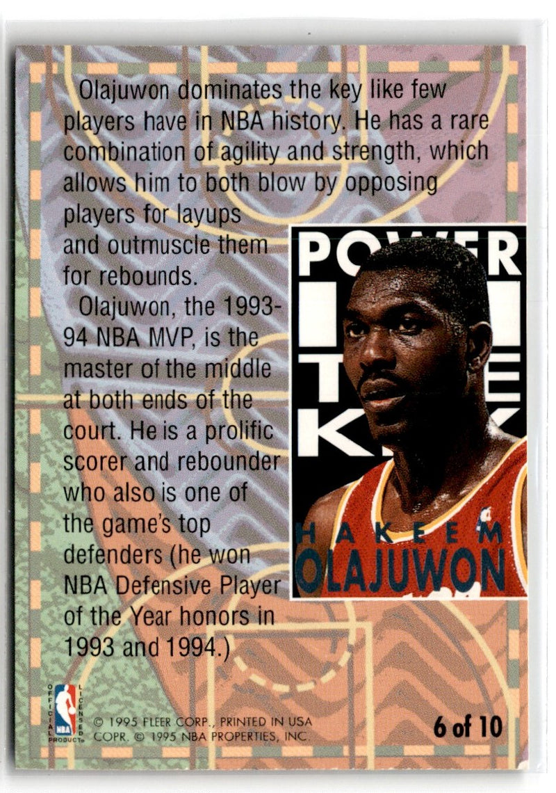 1995 Fleer Tower of Power Hakeem Olajuwon