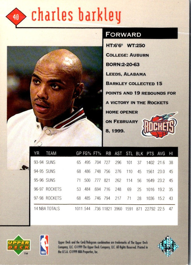 1998 Upper Deck Charles Barkley