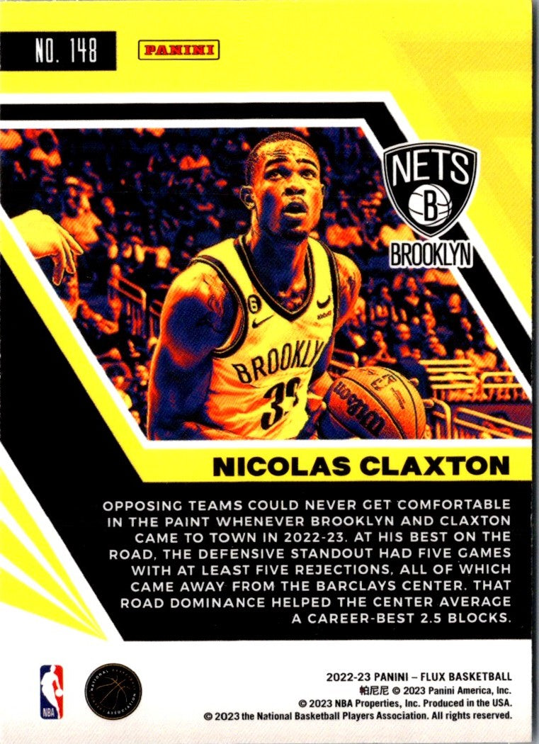 2022 Panini Flux Nicolas Claxton