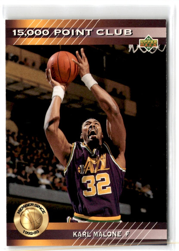 1992 Upper Deck 15000-Point Club Karl Malone #PC16